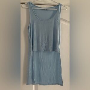 High low cropped tank top